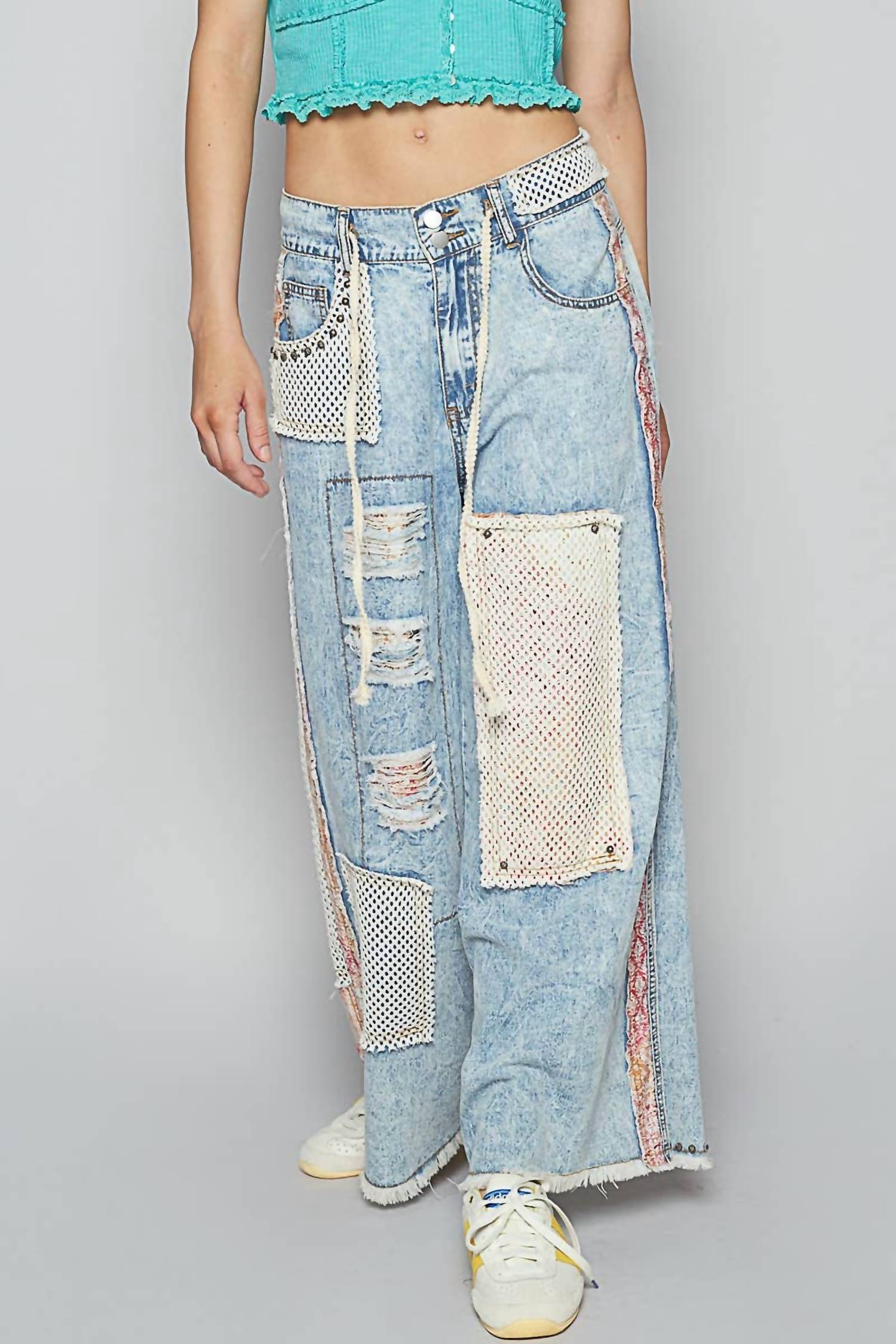 Pol - Stud detail woven pants