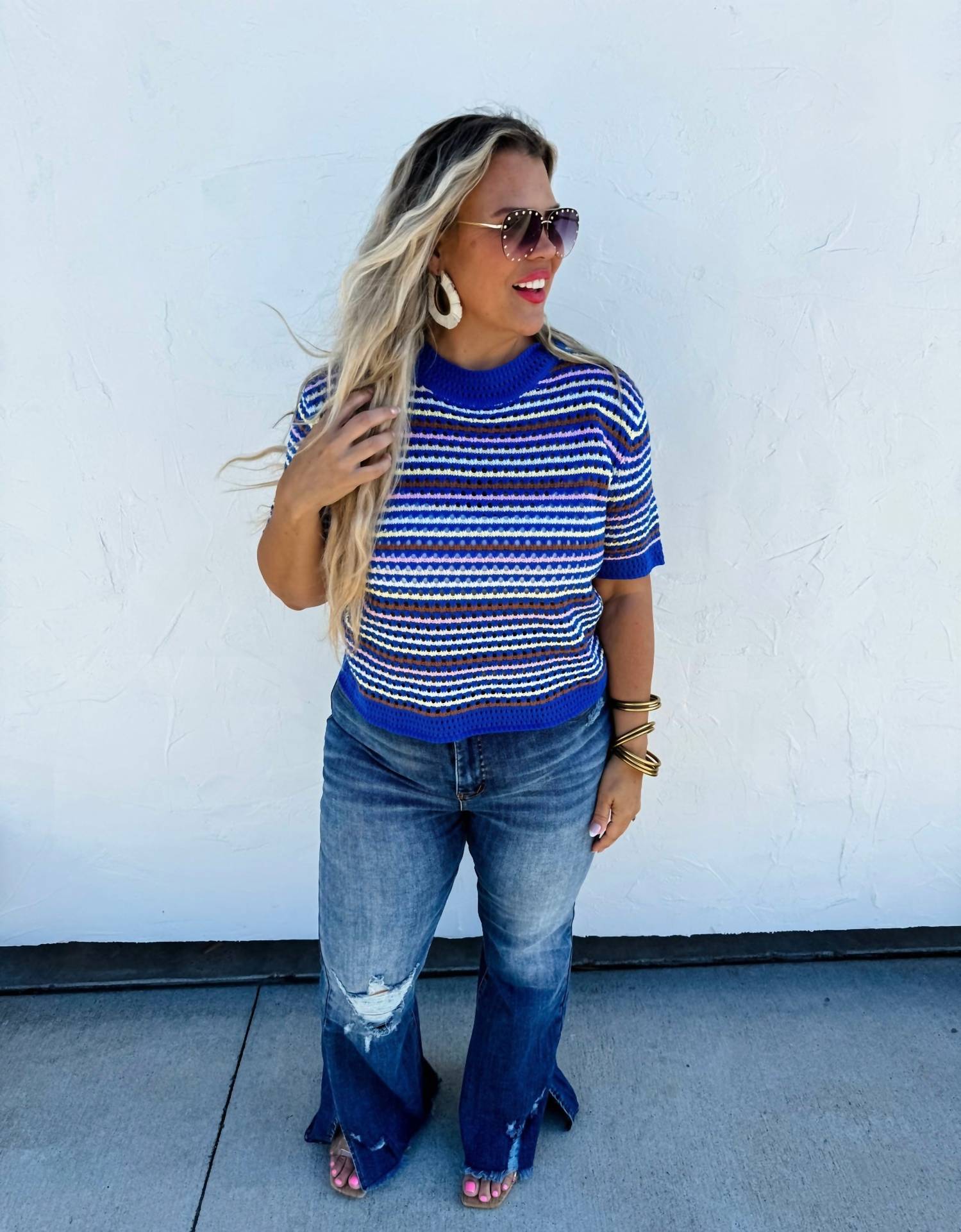 Blakely - Abby Stripe Knit Top