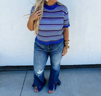 Blakely - Abby Stripe Knit Top