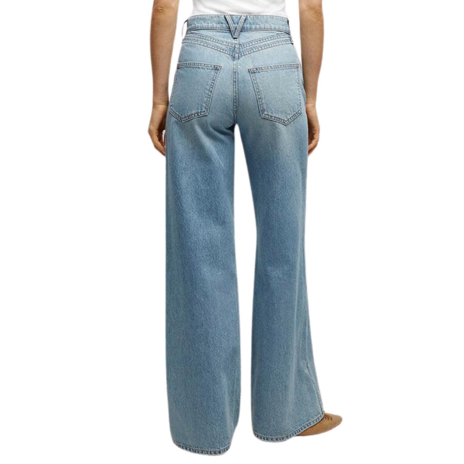 Veronica Beard - Women's Taylor Double-seam Wide-leg Jeans