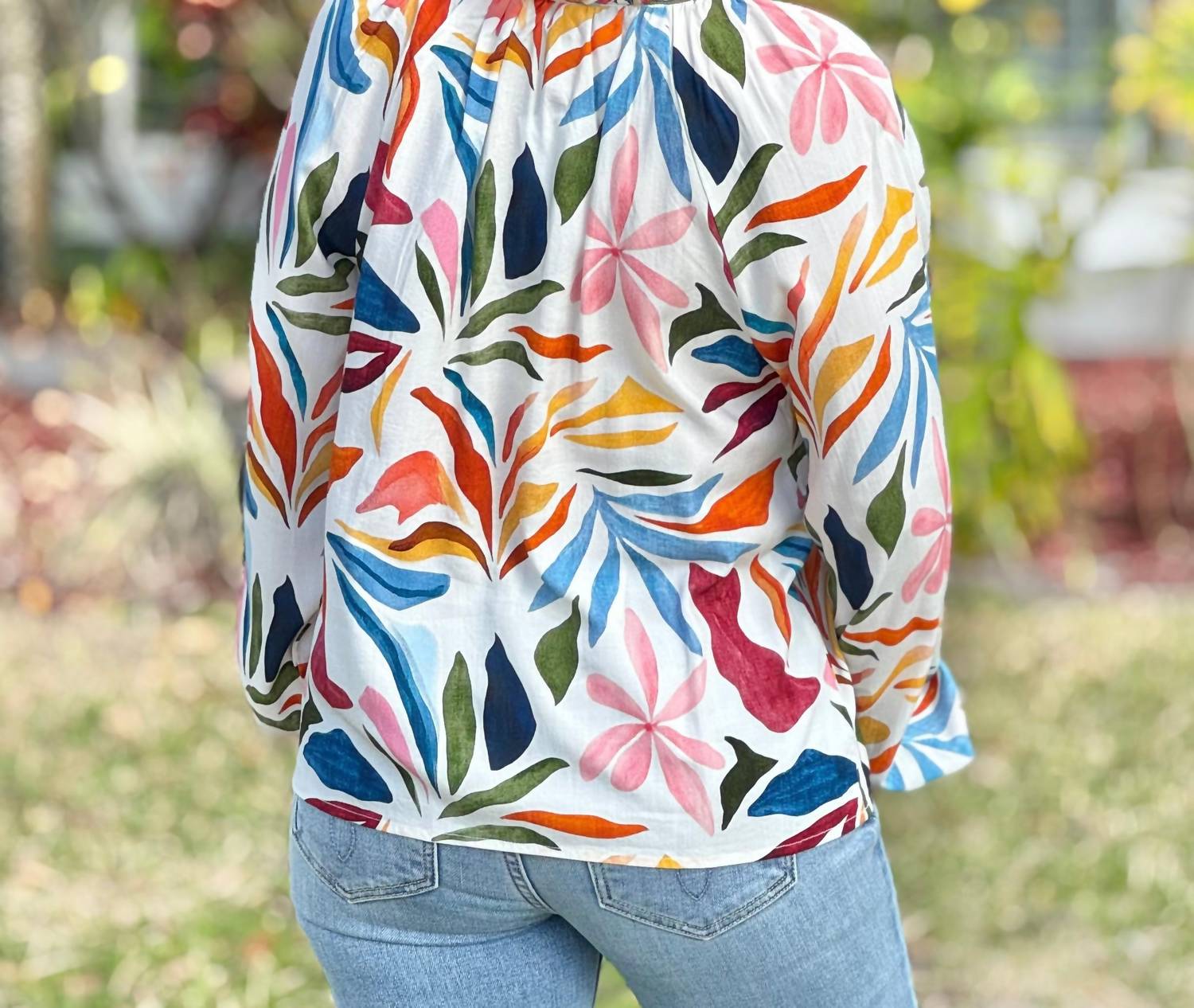 Charlie B - Printed Popover Blouse