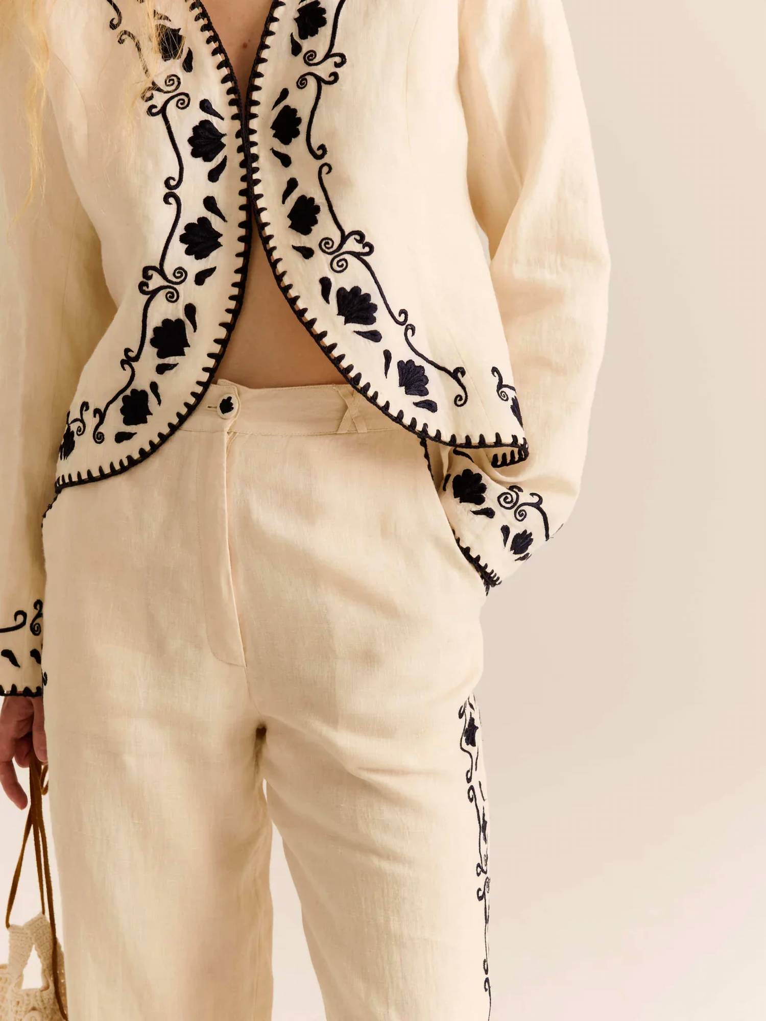 Carolina K - Ali Long Sleeve V-neck Jacket