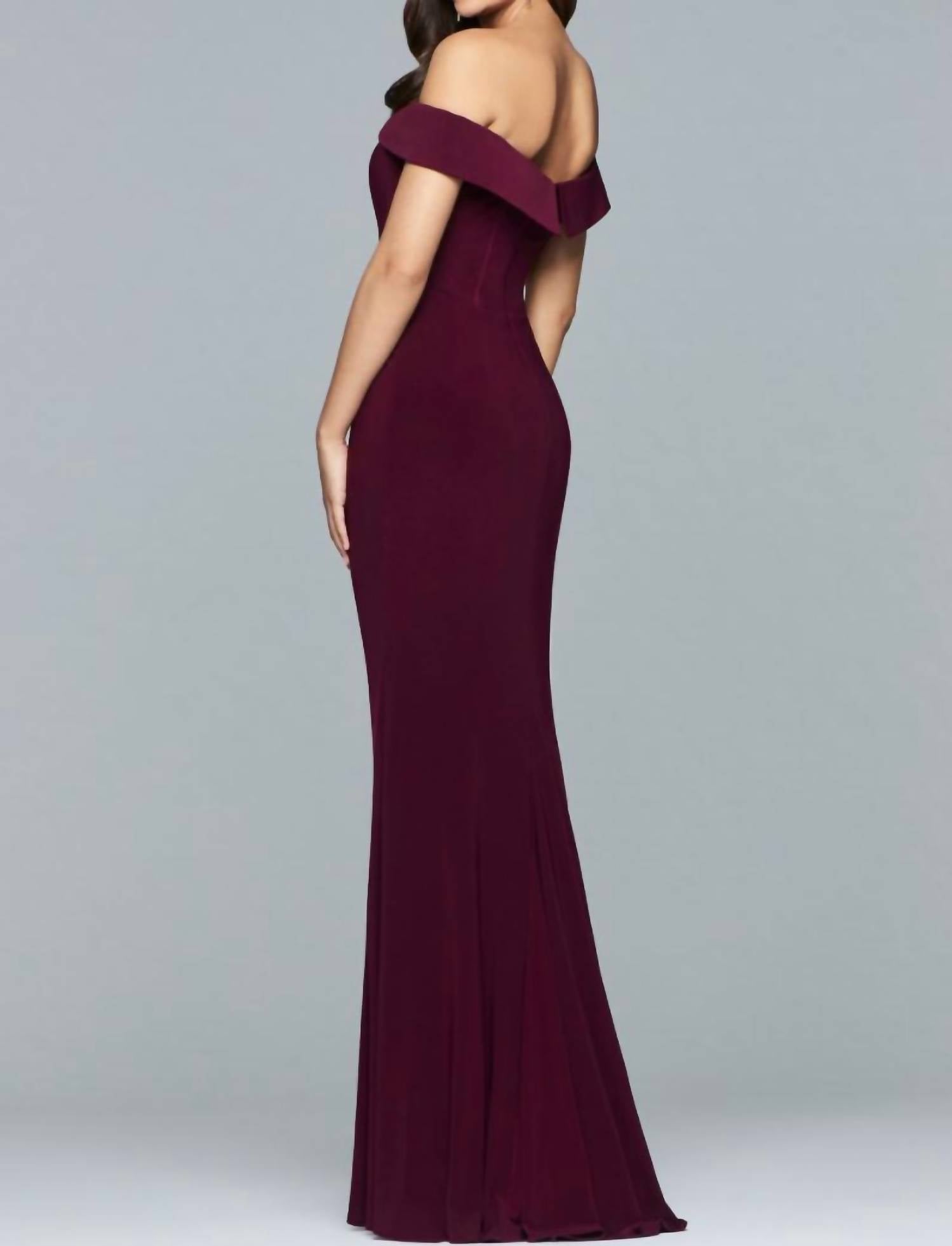 Faviana - Classic Off the Shoulder Gown