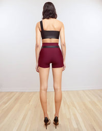 HEROINE SPORT Nova High-support Performance Shorts in plum - women's shorts - detail view