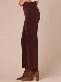 Democracy Solution Skyrise Relaxed Straight Leg Jeans in oxblood - women's pants - alternate view