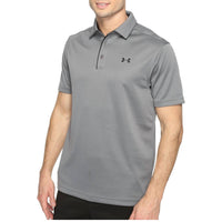 UNDER ARMOUR Tech Button Up Placket Polo in graphite - men's shirt - view 7
