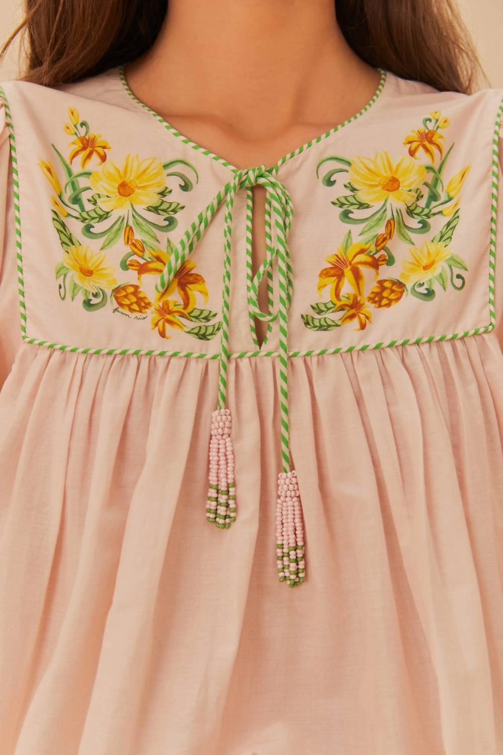 Farm Rio - Botanical Beauty Long Sleeve Blouse