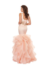Rachel Allan - Matte Satin/organza Prom Gown
