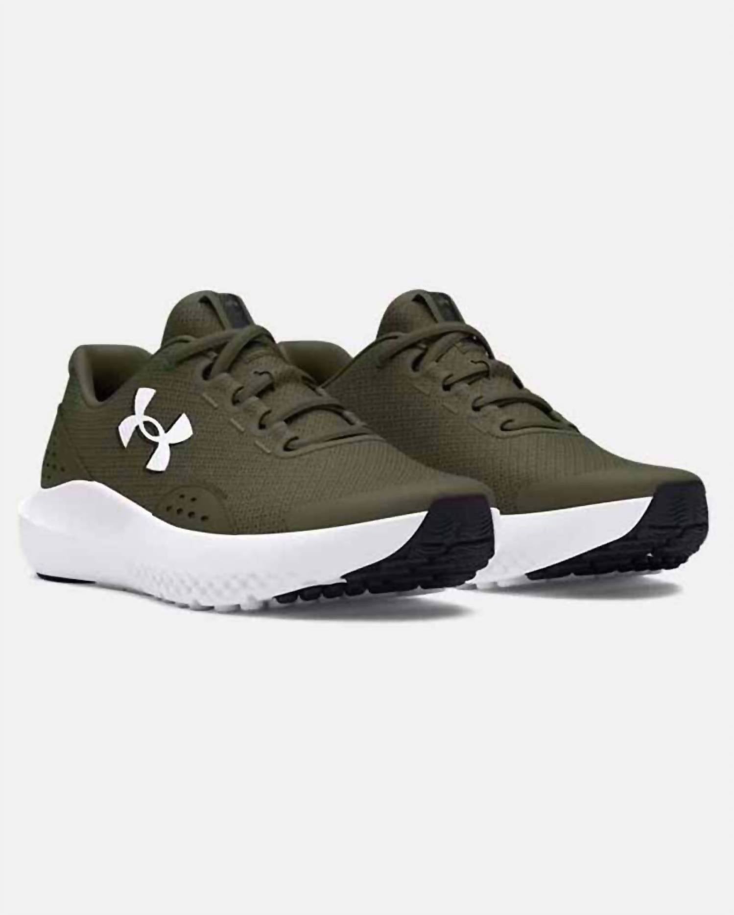 UNDER ARMOUR Boy's Surge 4 Running Shoes in forest green - kids' sneaker - view 4