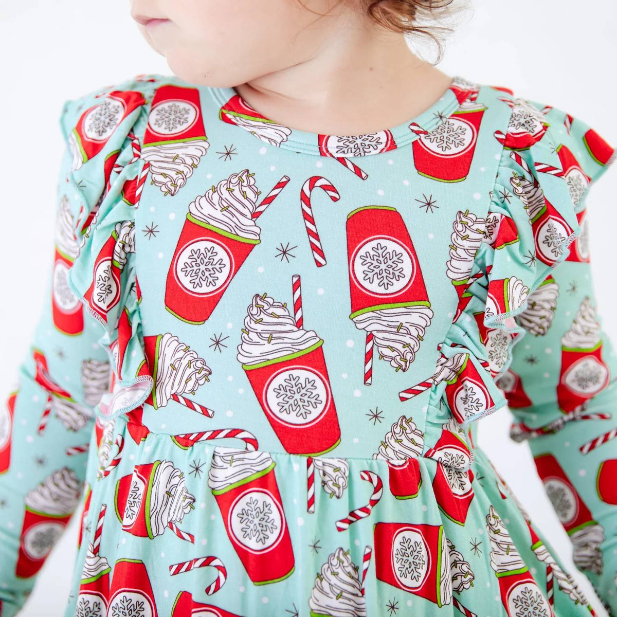 Dreamiere - A Cup Of Cheer Long Sleeve Bamboo Twirler Dress