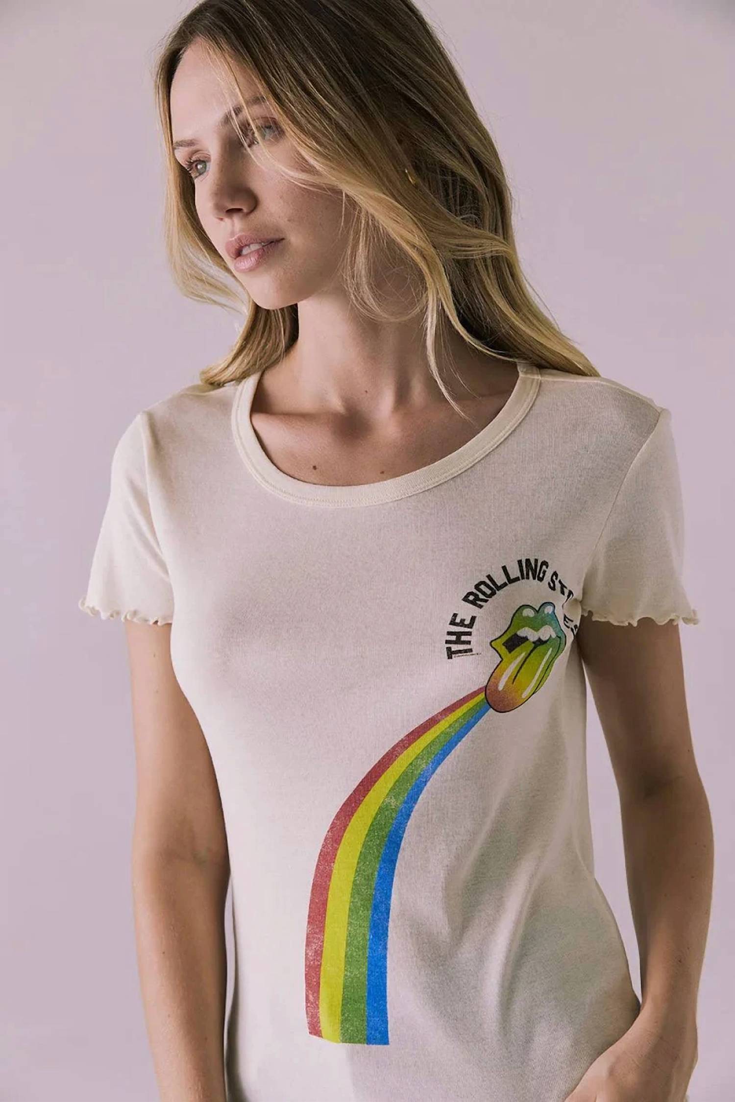 Chaser Starry Rolling Stones Tee in unique color - women's t-shirt - alternate view