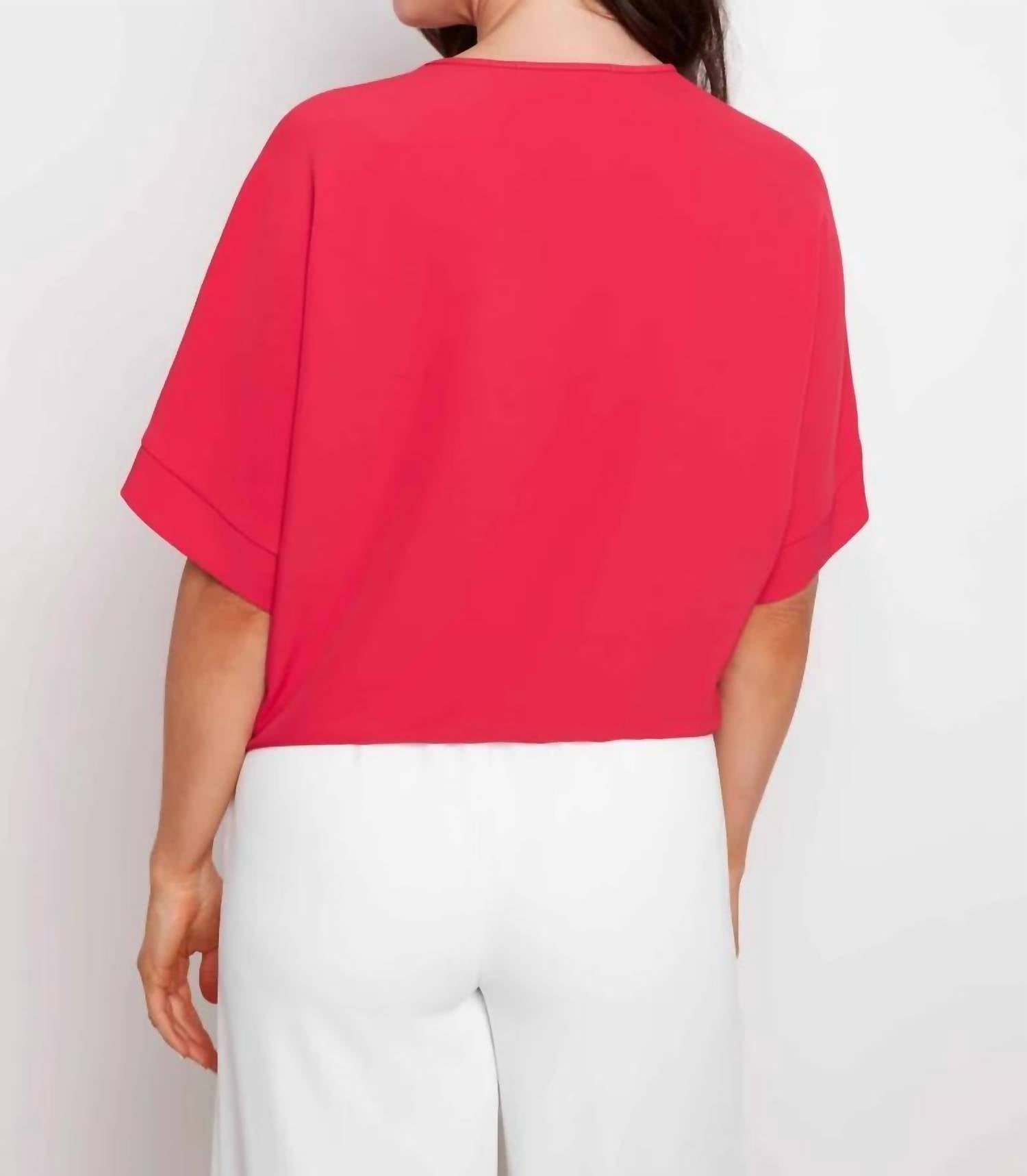 Up! - Vegan Silk Tie Knot Top