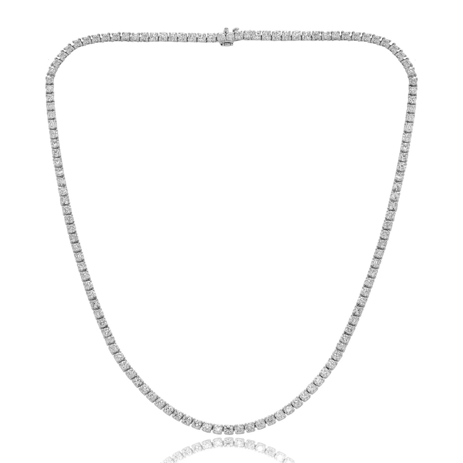 Diana M Jewels - Women's Elite 13.01 Carat Diamond Tennis Necklace