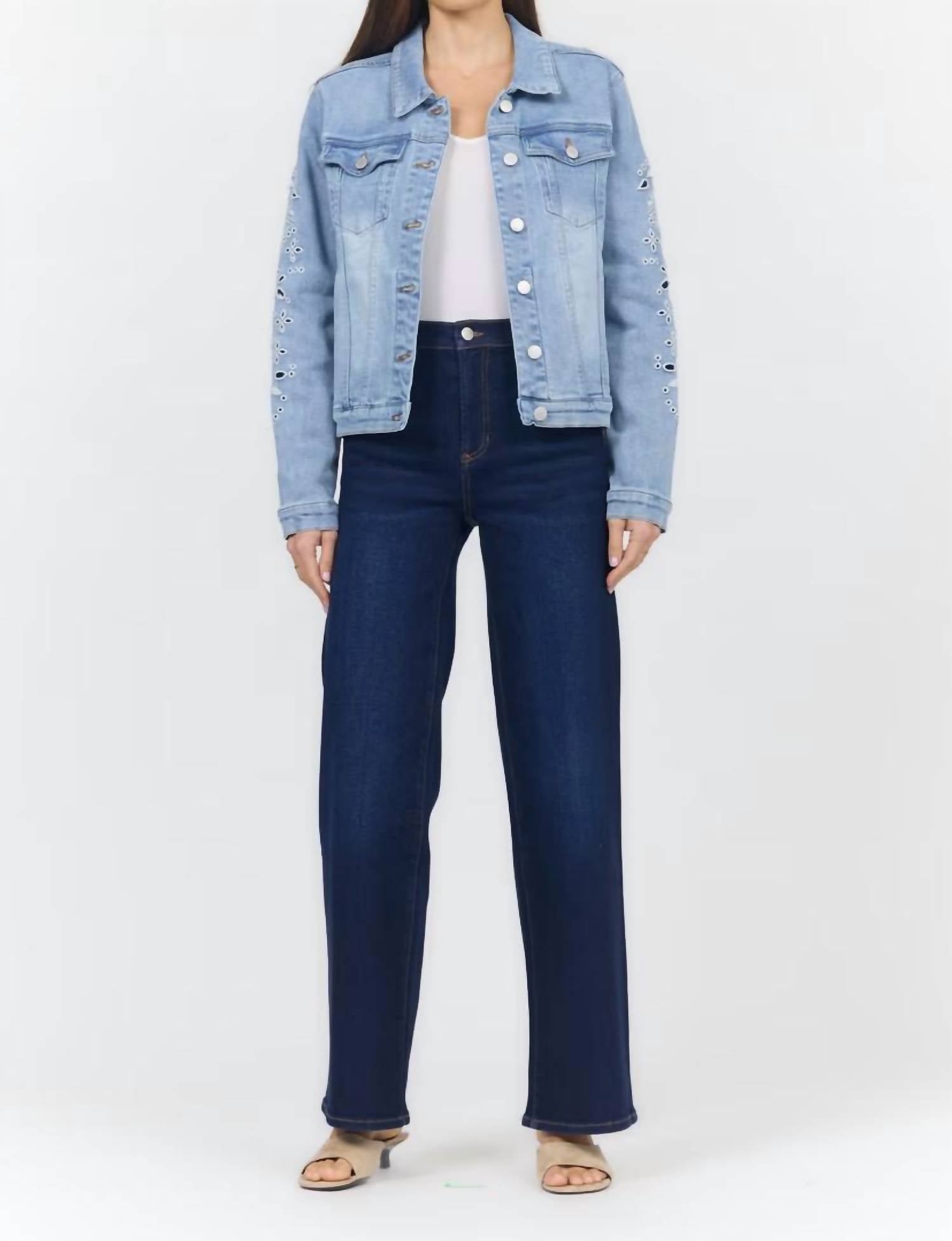 Dear John Denim - Ainsley Embroidered Denim Jacket