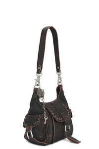 Free People - Baby Leigh Distressed Tote Bag