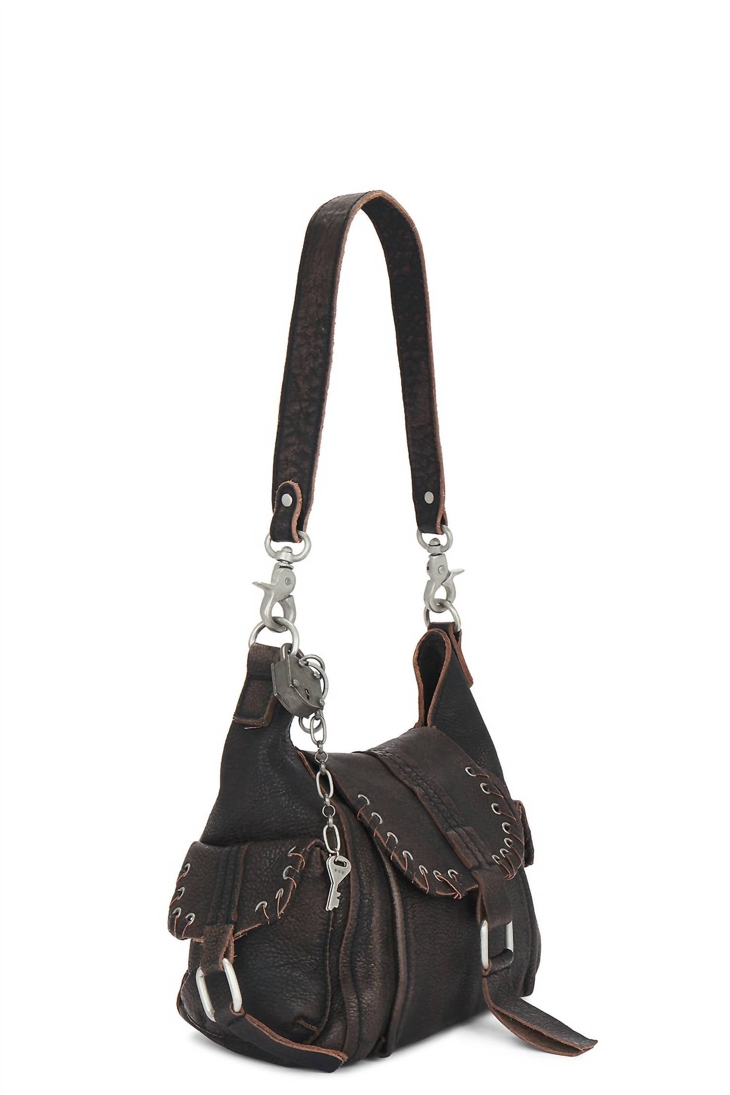 Free People - Baby Leigh Distressed Tote Bag