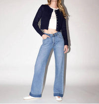 Vervet By Flying Monkey - Harlow Cuffed Denim Trouser