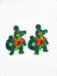 The Pearled Panther - Women's Gator Pride Earrings