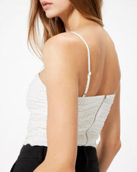 Polka Dot Ruched Cami