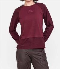 Craft Sportswear - Women's Adv Trail Wool Wind Long Sleeve Tee