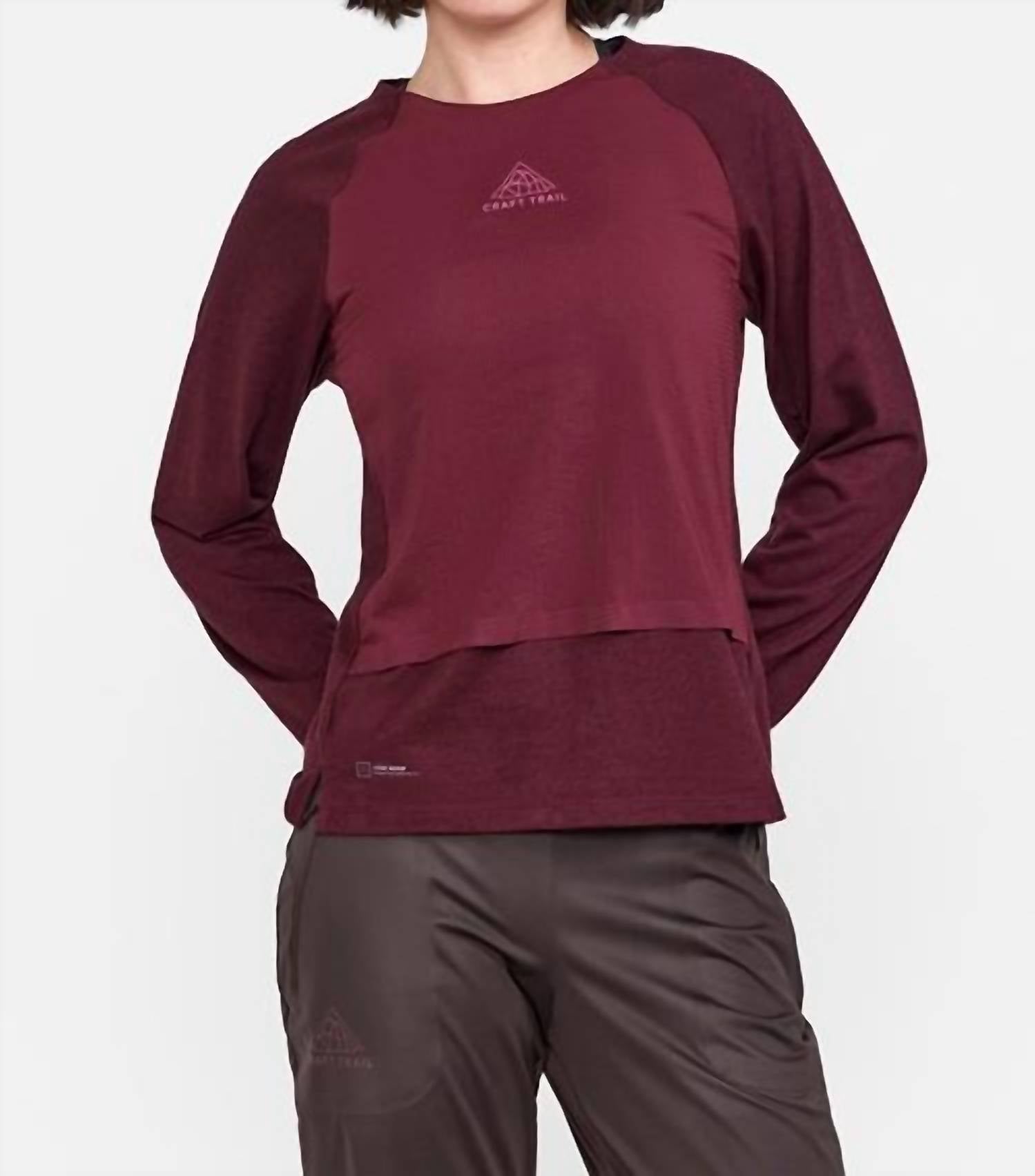 Craft Sportswear - Women's Adv Trail Wool Wind Long Sleeve Tee