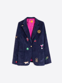 Vilagallo - Gadea Corduroy Embroidery Blazer