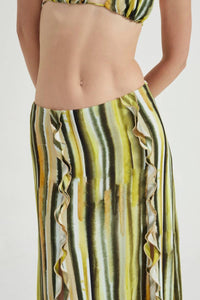 Third Form - Stroke Frill Maxi Skirt
