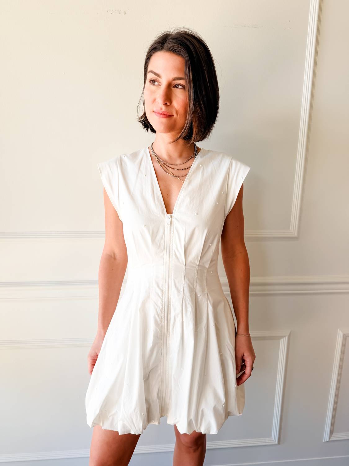 Steve Madden - The Gale Pearl Poplin Dress
