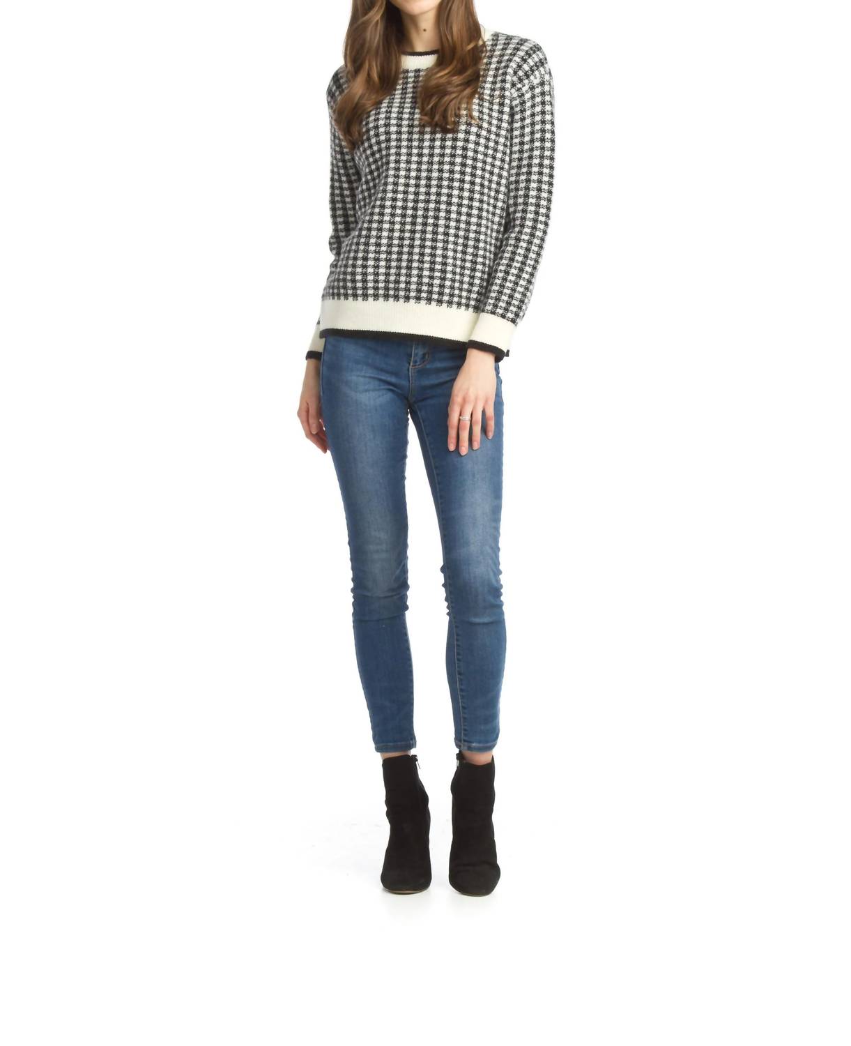 Papillon - Knit Check Pullover Sweater