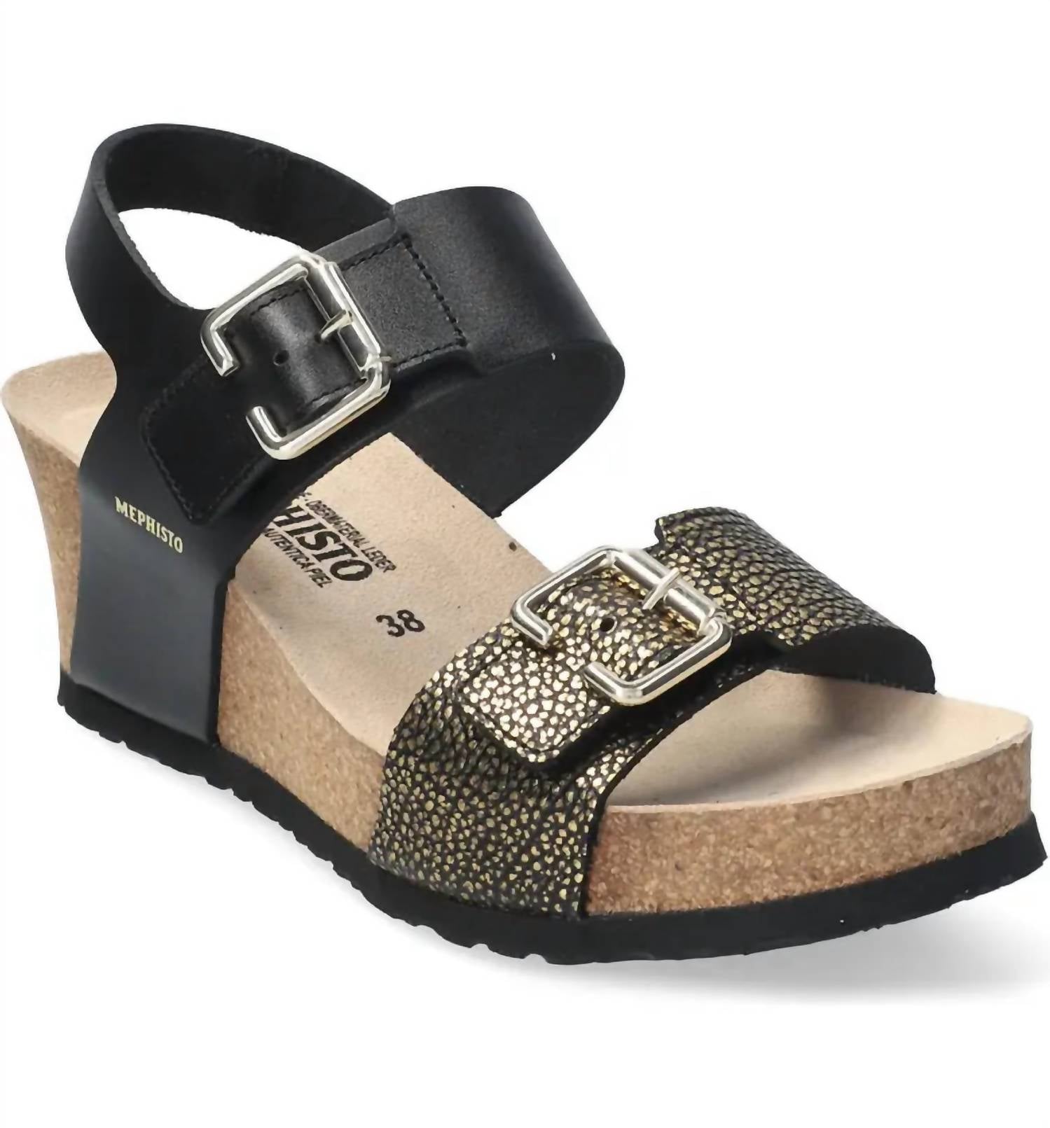 MEPHISTO Women's Lissandra Wedges in black - women's shoe