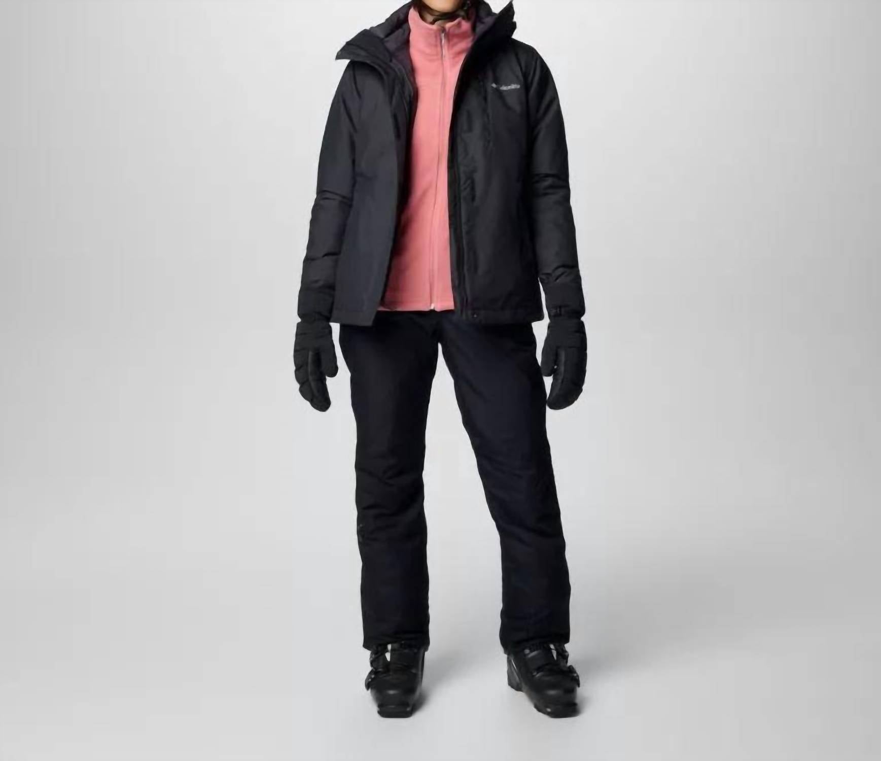 Columbia Whirlibird V Interchange Jacket in black - women's jacket - alternate view