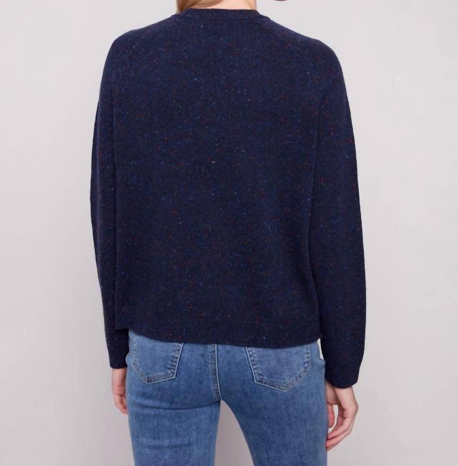Charlie B - Nep Yarn Mock Neck Amour Sweater
