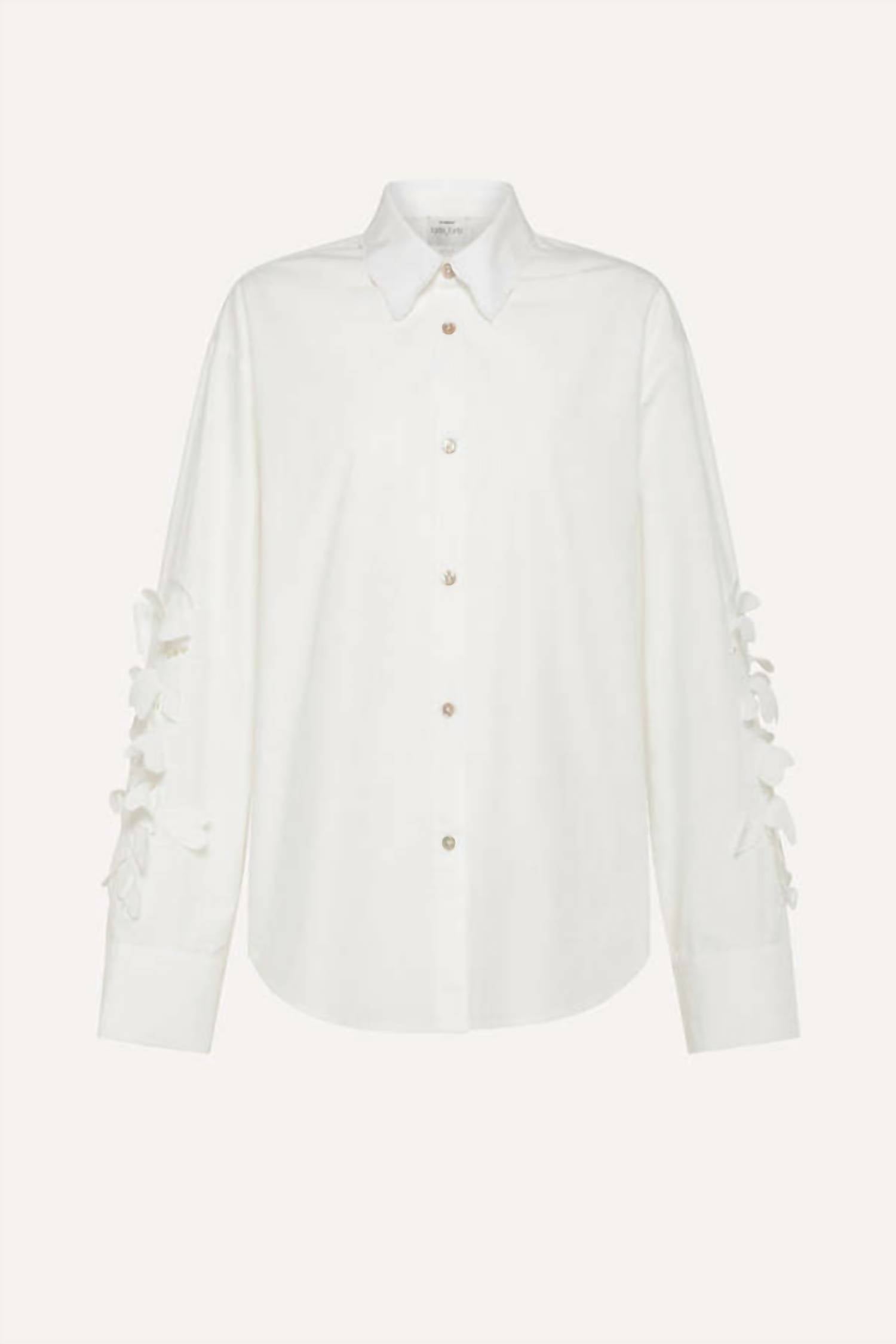 Forte Forte - "en Fleur" Embroidery Cotton Popline Shirt