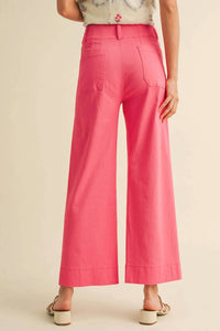 &Merci - High Waist Cropped Wide Leg Pants