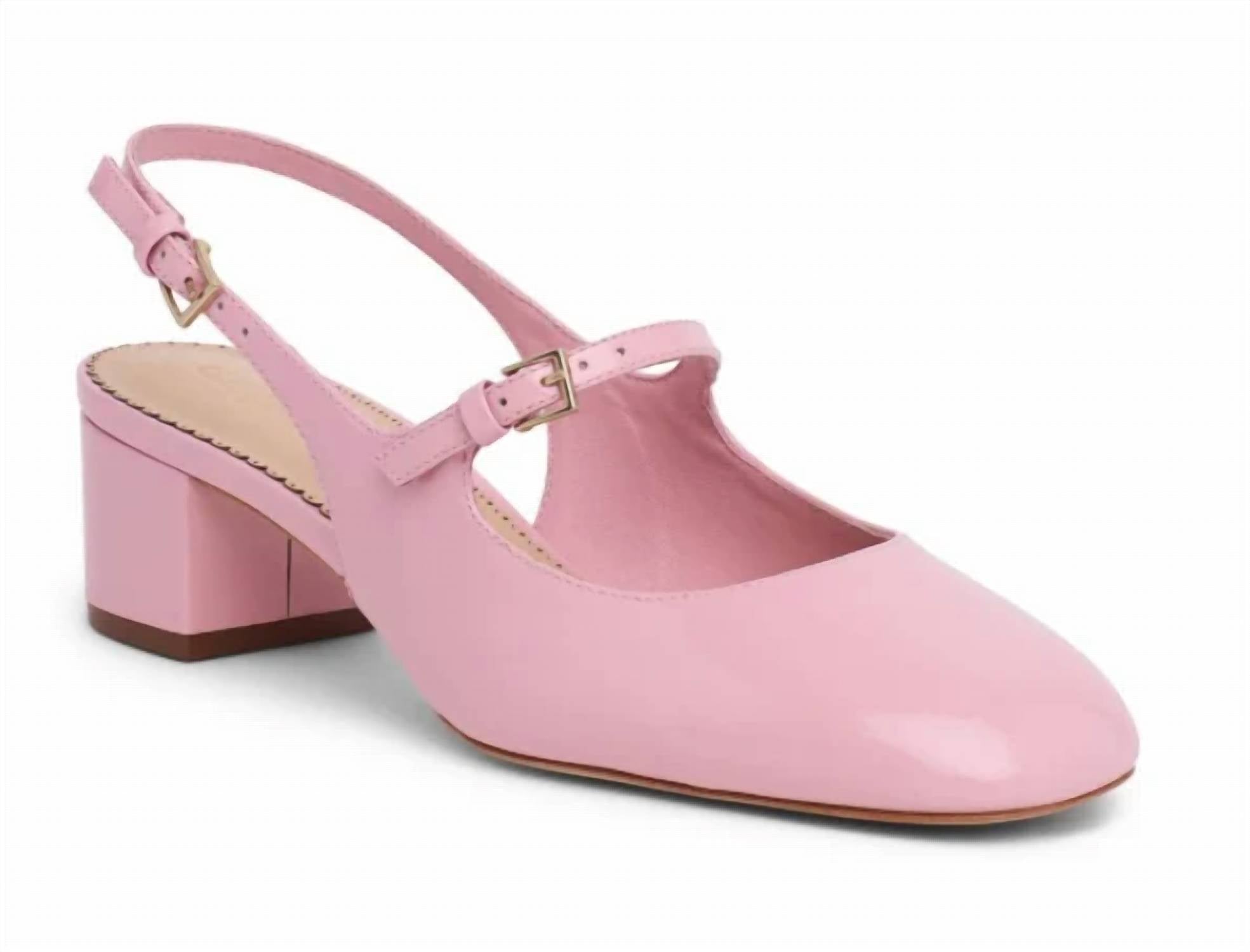 Cinq A Sept - Women's Patent Slingback Block Heel