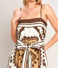 Flying Tomato - Printed Woven Jumpsuit
