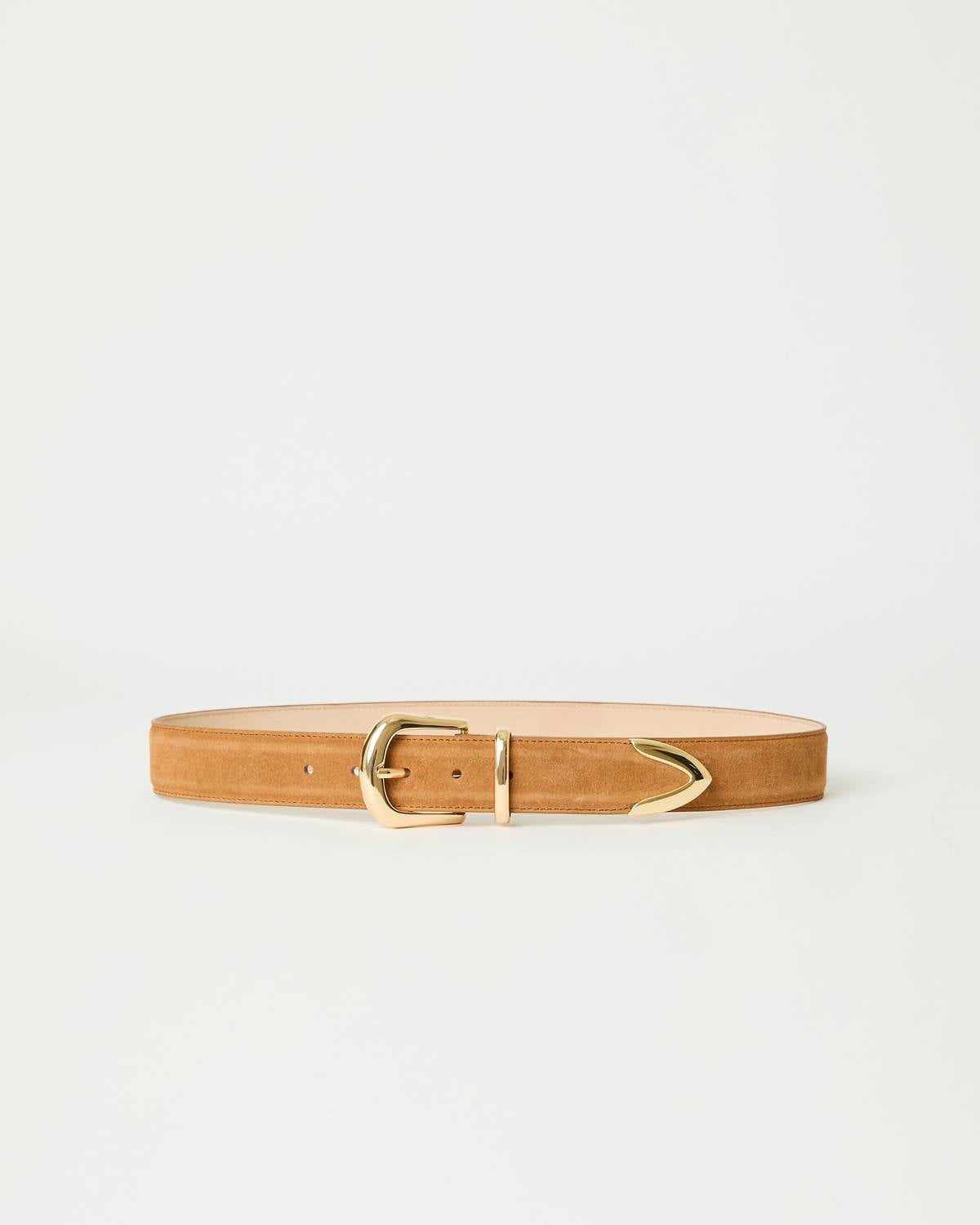 B-LOW THE BELT Women's Marc Suede Belt in camel gold - women's accessory