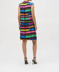 Joseph Ribkoff - V-neck Sleeveless Trapeze Dress