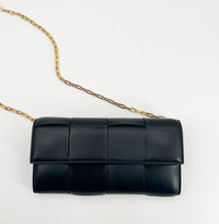 Bottega Veneta - Women's Cassette Leather Chain Wallet