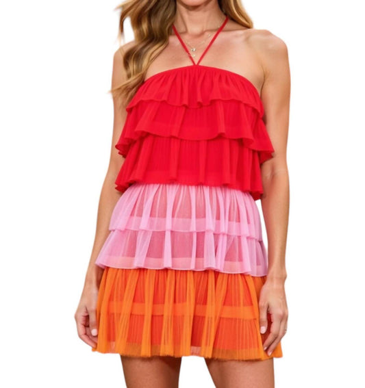 Knit & Lounge - Tiered Ruffle Mini Dress