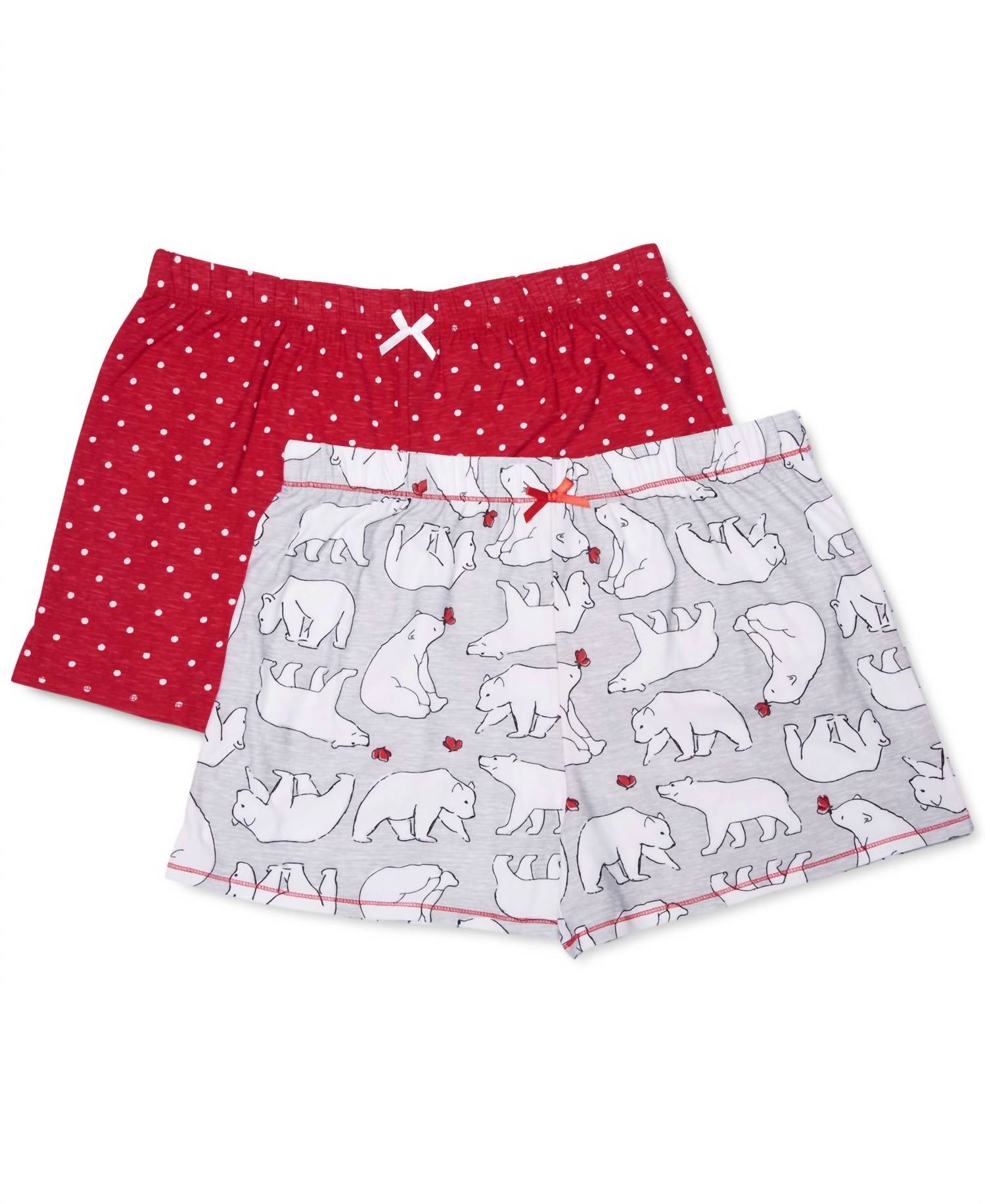 Roudelain - Women's Cozy Printed 2 Pack Sleep Shorts
