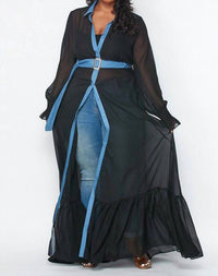 Illord Couture - Maxi Chiffon Cardigan Dress