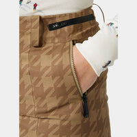 Helly Hansen Women's St. Moritz Insulated Pants 2.0 in warm tan houndstooth pattern - women's pants - view 4