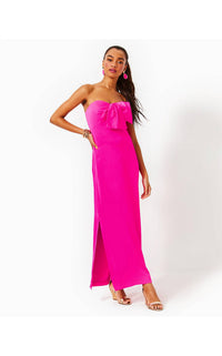 Lilly Pulitzer - Women's Carlynn Satin Maxi Bow Dress