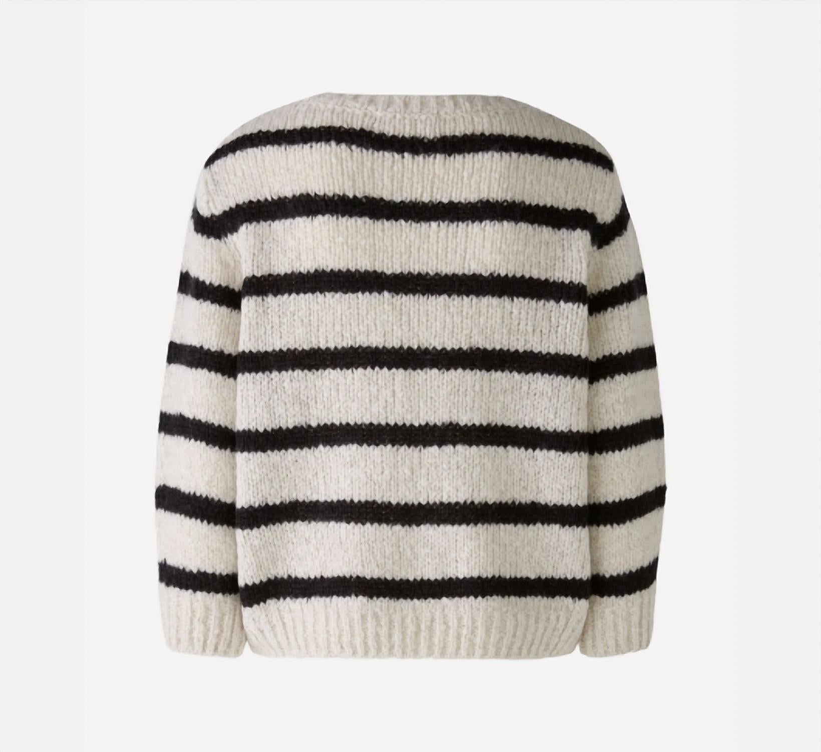 Oui - Stripe Crew Sweater