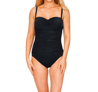 Longitude Women's Lingerie One Piece Swimsuit in lgt black - women's swimwear