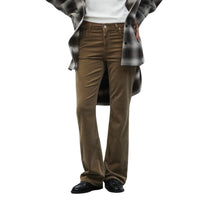 CLOSED Jovanna Flared Velvet Pants in clay beige - women's jeans - alternate view