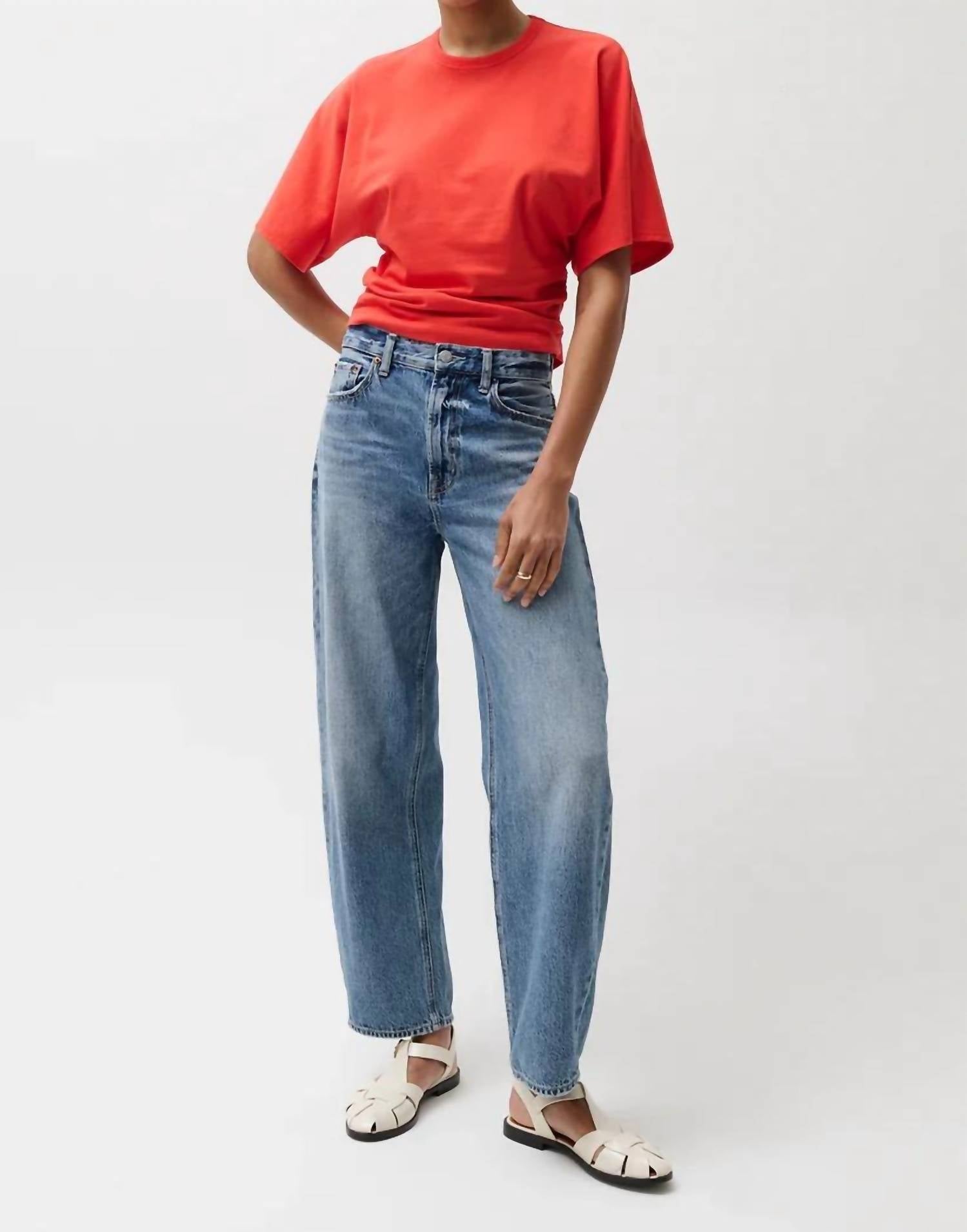 Pistola - Wes High Rise Barrel Jeans