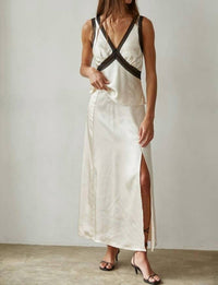 By Together - Woven Contrast Lace Sleeveless Top
