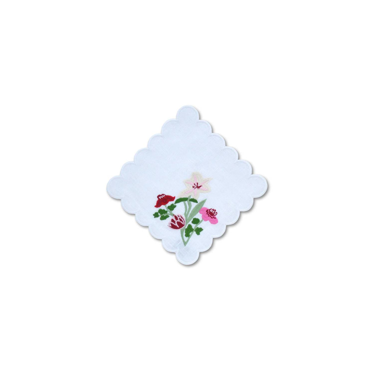 Chefanie - Scalloped Flower Cocktail Napkins Set